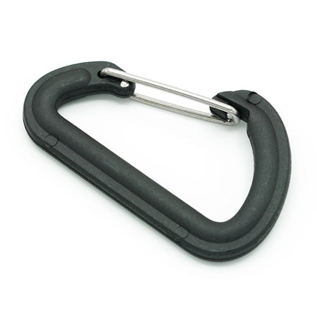 2 Pcs. Plastic Hook with Stainless Steel Spring, Color Black, SKU MF1-NERO