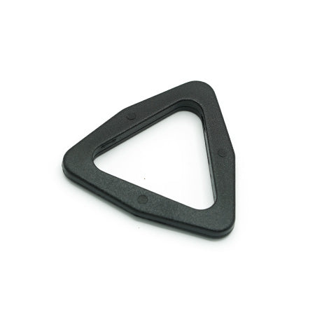 10 Pcs. Plastic Triangle Ring, Color Black, Size 25 mm, SKU TRN25-NERO