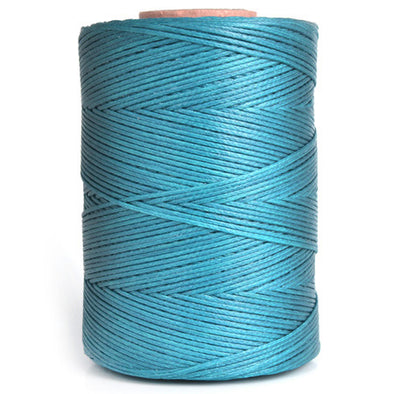 Waxed Thread 1.2 mm for Hand Sewing Leather, 350 m, Blue 613