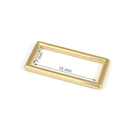 Inel Rectangular 1.5 cm Culoare Auriu 