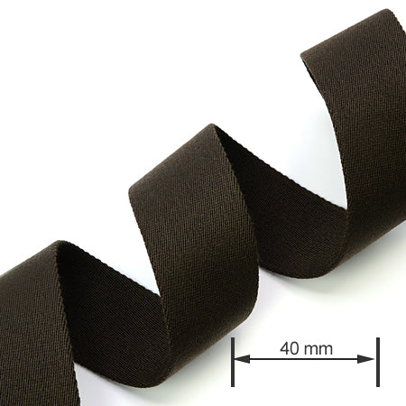 1 Meter Premium Webbing 40 mm, Dark Brown