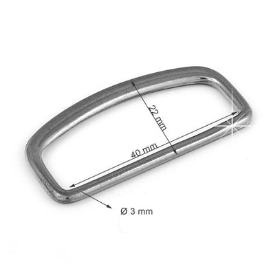 Inel D4 cm Culoare Gri Cromat 