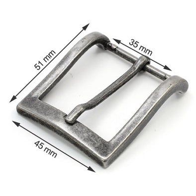 2 Pcs. Belt Buckle, 35 mm, Color Old Nickel, SKU 8239/35-NANF