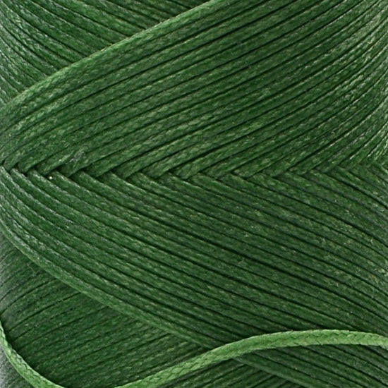 100 m Waxed Thread 1 mm for Sewing Leather, Green 20