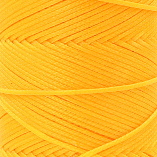 100 m Waxed Thread 1 mm for Sewing Leather, Yellow 22