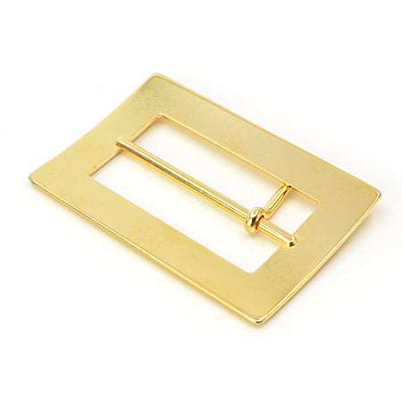 2 Pcs. Belt Buckle, Size 50 mm, Color Shiny Gold, SKU FZ44/50A-ORL