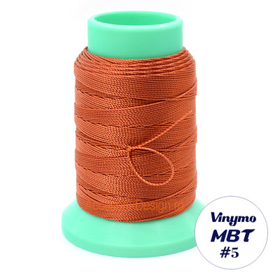 Vinymo MBT #5 Rust Brown 124, Handsewing Thread 0.5 mm, 100 m