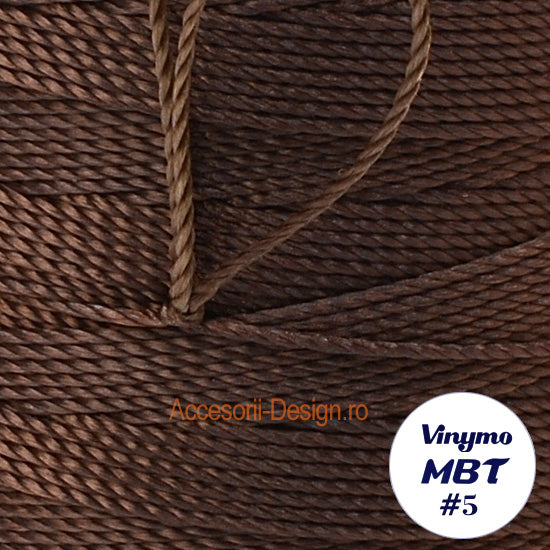 Vinymo MBT #5 Dark Brown 125, Handsewing Thread 0.5 mm, 100 m
