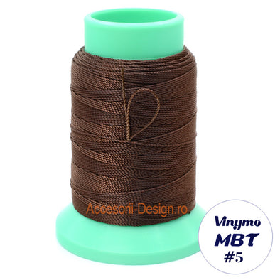 Vinymo MBT #5 Dark Brown 125, Handsewing Thread 0.5 mm, 100 m