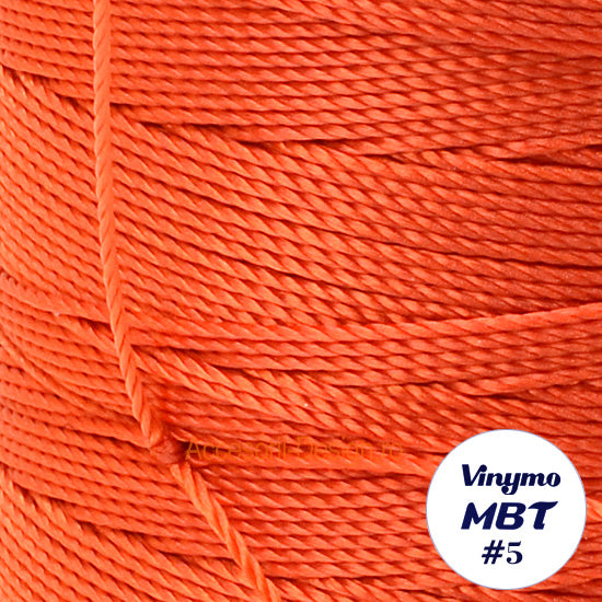 Vinymo MBT #5 Red-Orange 2, Handsewing Thread 0.5 mm, 100 m