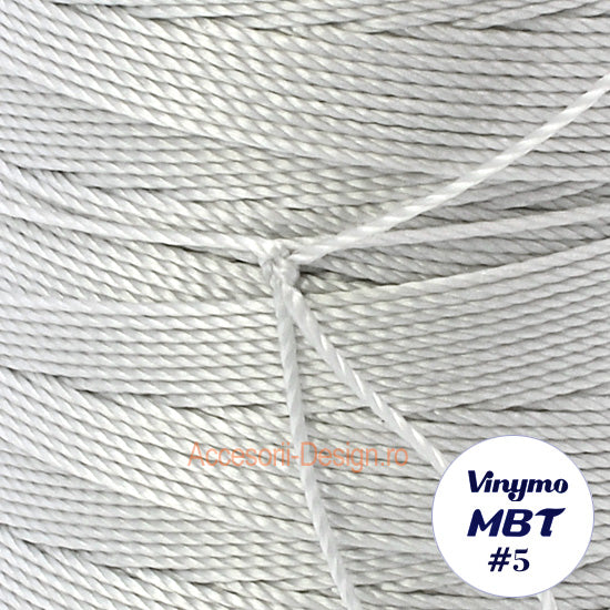 Vinymo MBT #5 Light Grey 39, Handsewing Thread 0.5 mm, 100 m