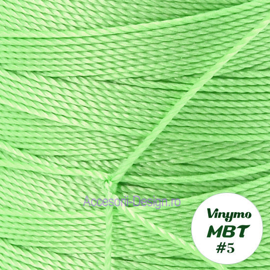 Vinymo MBT #5 Light Green 52, Handsewing Thread 0.5 mm, 100 m