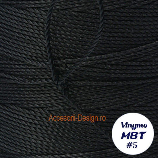 Vinymo MBT #5 Black, Handsewing Thread 0.5 mm, 100 m