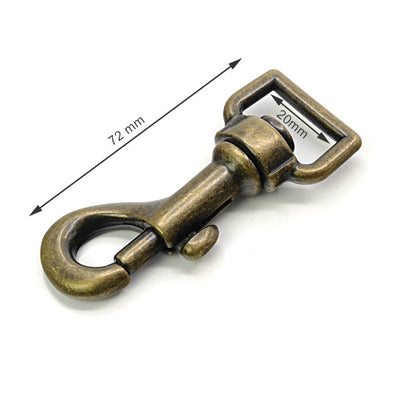 2 Pcs. Metal Hook 20 mm, Old Brass, SKU MZ24-OANZ