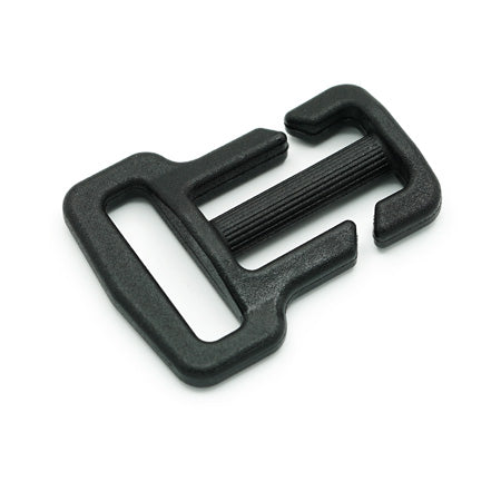 10 Pcs. Plastic Double Slide Buckle, Color Black, Size 25 mm, SKU PA2525-NERO