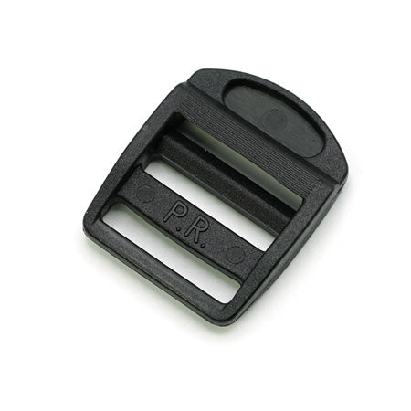 10 Pcs. Plastic Slider Buckle, Color Black, Size 20 mm, SKU PD20-NERO