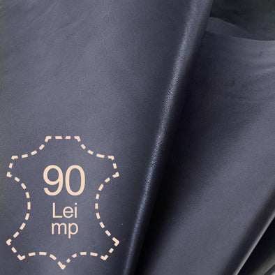 Leather Suede Panel Black, Soft, 1.2 mm, over 1.2 sqm