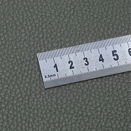 25x35 cm Leather Panel, Grey-Cream Pebbled, Soft, 1.5 mm