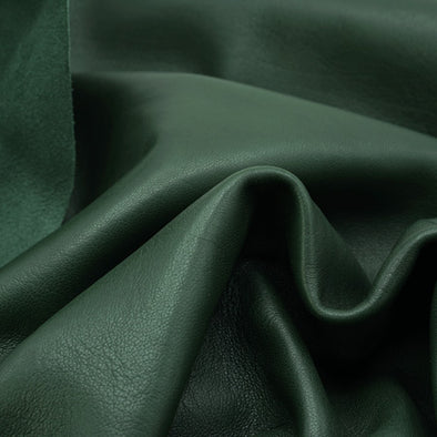 ROLL | Leather Dark Green Clothing / Leather Goods / Footwear, Soft, Thickness 1 mm, 0.65-0.75 sqm