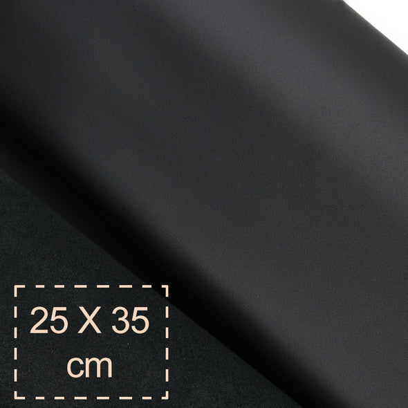 25x35 cm Leather Lining Black, Soft, 1 mm