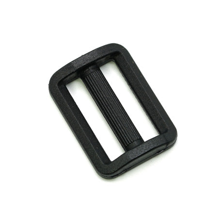 10 Pcs. Plastic Slide Buckle, Color Black, Size 20 mm, SKU PS20-NERO