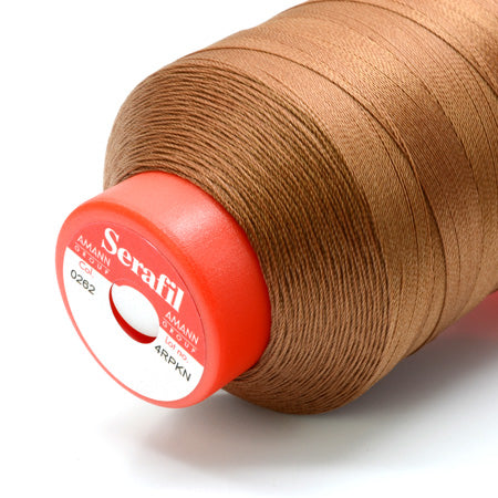 Serafil 30, Latte Brown 262, Sewing Thread, Amann, 900 m