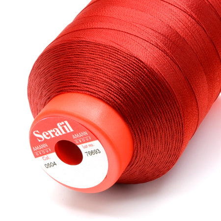 Serafil 30, Red 0504, Sewing Thread, Amann, 900 m
