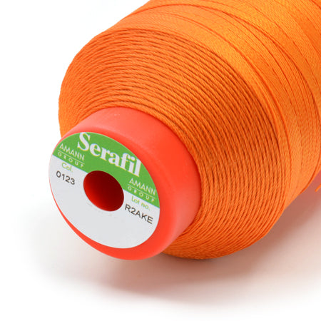 Serafil 20, Orange 123, Sewing Thread, Amann, 600 m