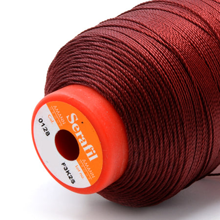 Serafil 40, Dark Red 128, Sewing Thread, Amann, 1200 m