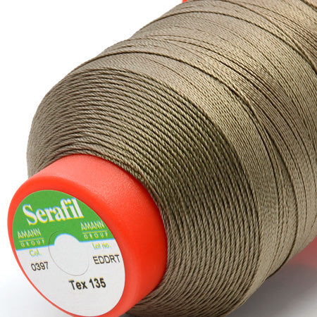 Serafil 30, Sand Brown 397, Sewing Thread, Amann, 900 m