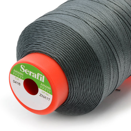 Serafil 15, Dark Grey 416, Sewing Thread, Amann, 450 m