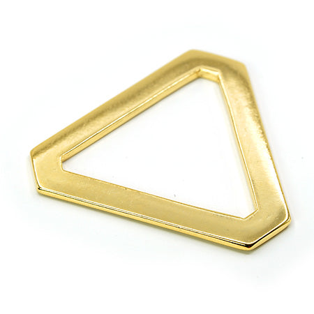2 Pcs. Triangle Ring 30 mm, Color Shiny Gold, SKU TR300-ORL