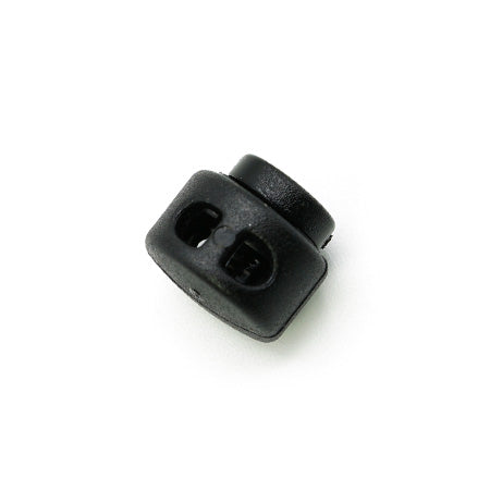 10 Pcs. Plastic Cord Stop, Color Black, Cord Size 3.2 mm, SKU ZETA-NERO